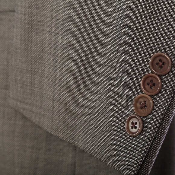 Samuelsohn Full Canvas Gray Nailshead Sport Coat - Picture 2 of 8